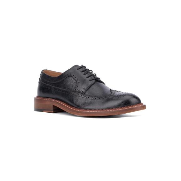 Vintage Foundry Co. Men\'s Black Leather Jarvis Oxfords Shoes 9.5